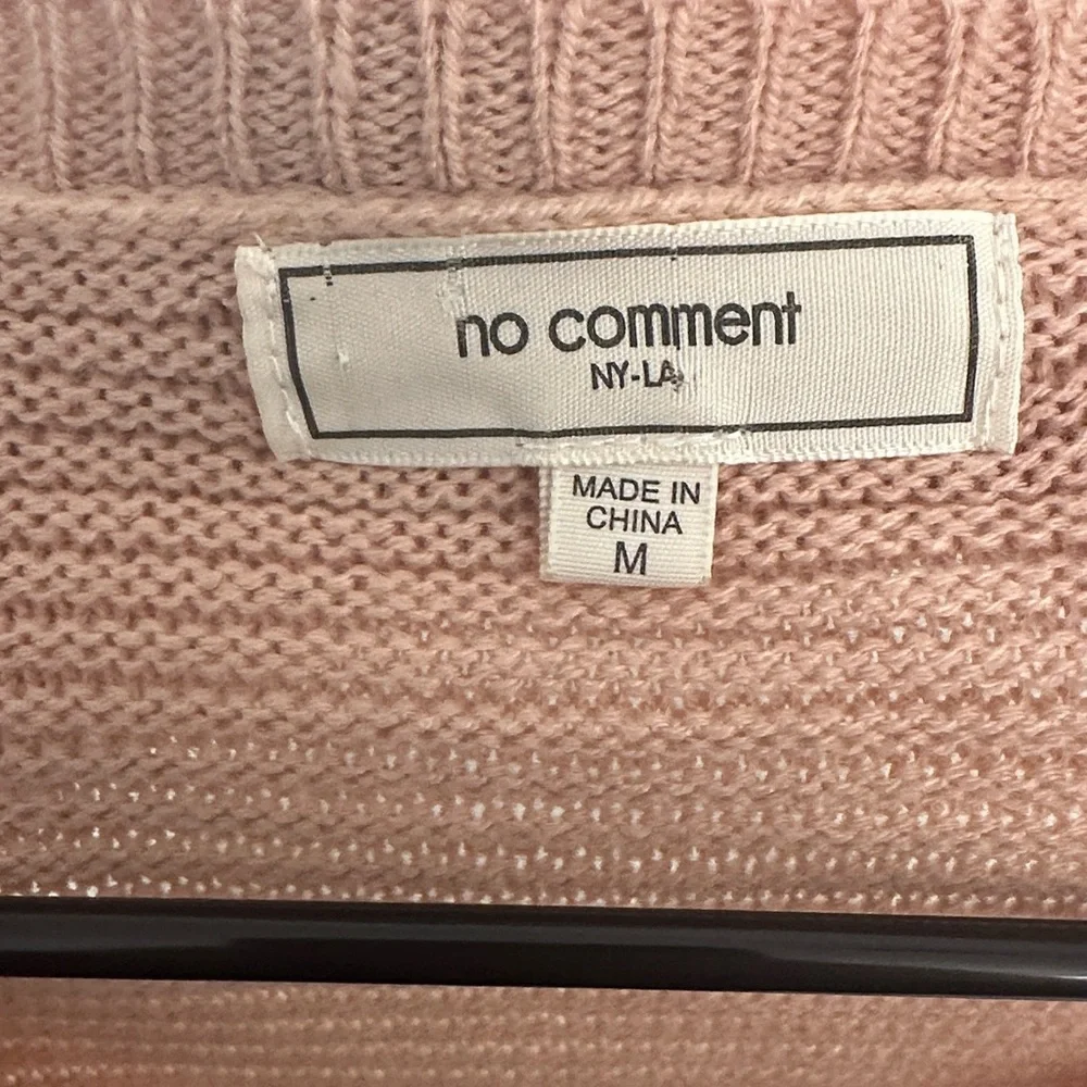 V-Neck Chevron Sweater in Pink, Gray, and Cream - Picture 5 of 6